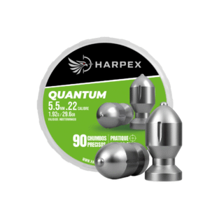 5,5mm | Chumbinho Harpex Quantum (.22) – Arredondado – Impacto – 90 Unidades