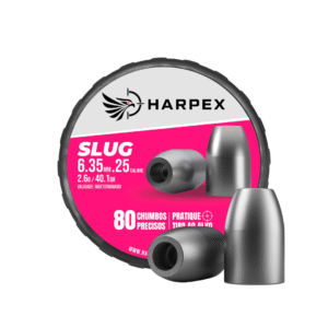 6,35mm | Chumbinho Harpex Slug (.25) – Ponta Oca – Impacto e Expansão – 80 Unidades