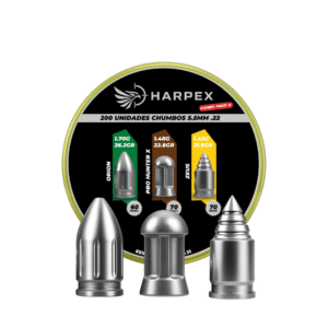 5,5mm | Combo Pack 3 – Harpex (.22) – 200 Unidades – Orion, Pro Hunter X, Zeus