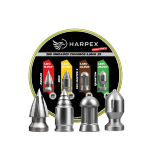 5,5mm | Combo Pack 4 – Harpex (.22) – 200 Unidades – Aquiles, Zeus, Pro Hunter X, Quantum