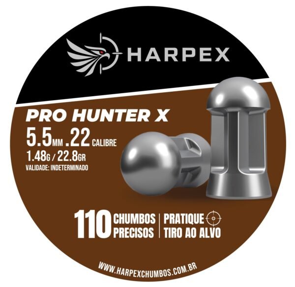 5,5mm | Chumbinho Harpex Pro Hunter X (.22) – Domo – Impacto – 110 Unidades - Imagem 2