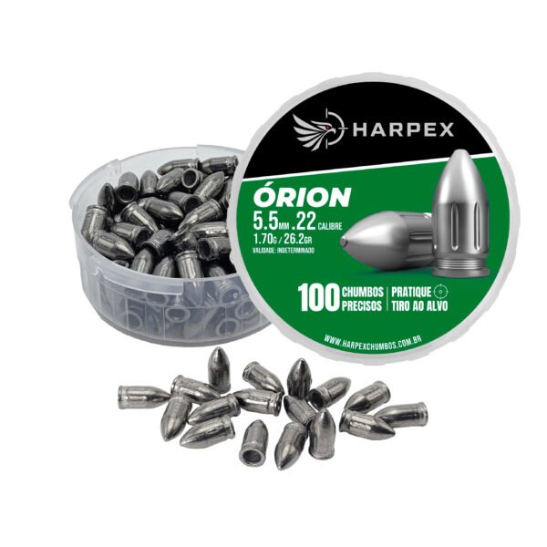 5,5mm | Chumbinho Harpex Órion 5,5mm (.22) – Estilo Projétil – Penetração – 100 Unidades - Imagem 3
