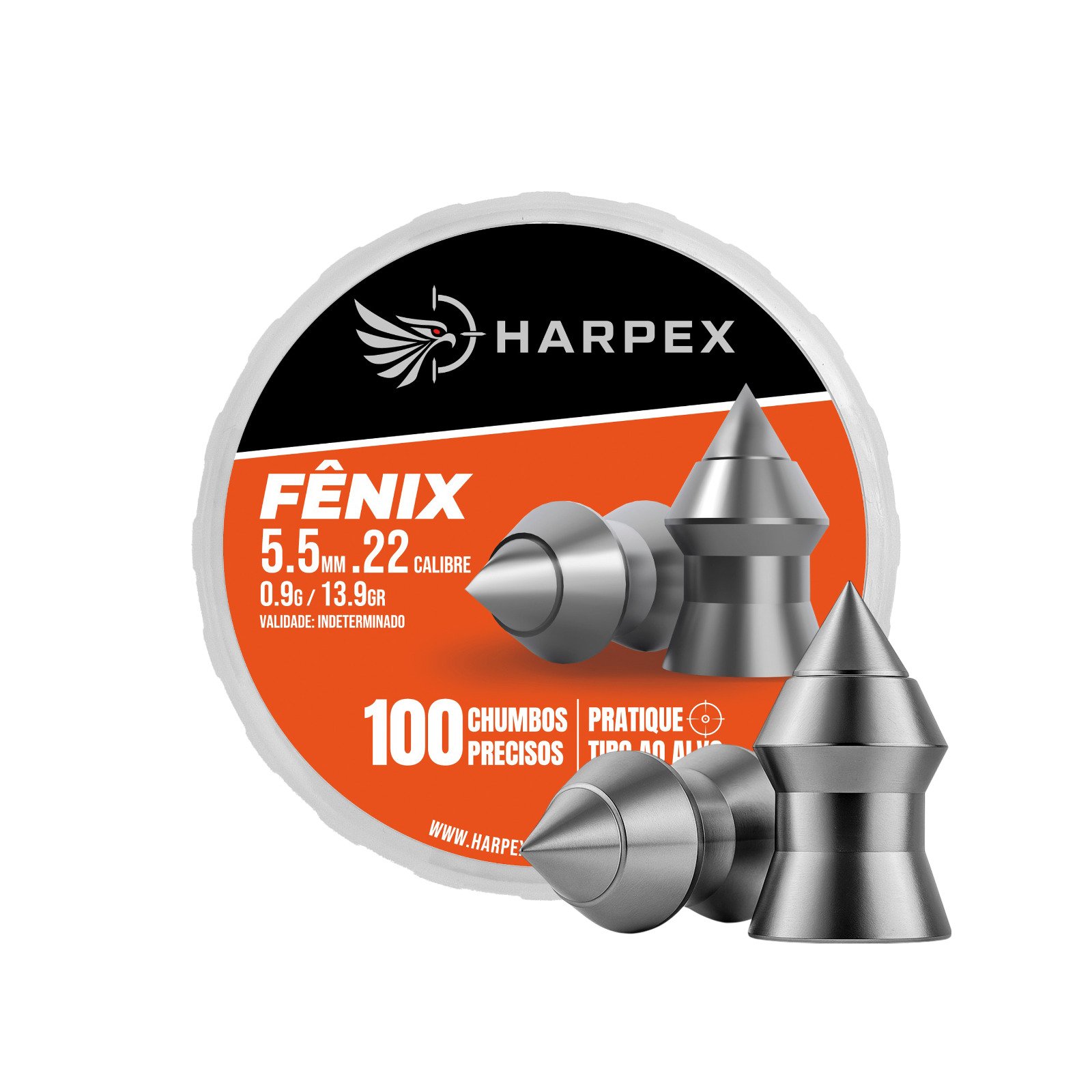 5,5mm | Fênix – Harpex 5,5mm (.22) – 100 Unidades