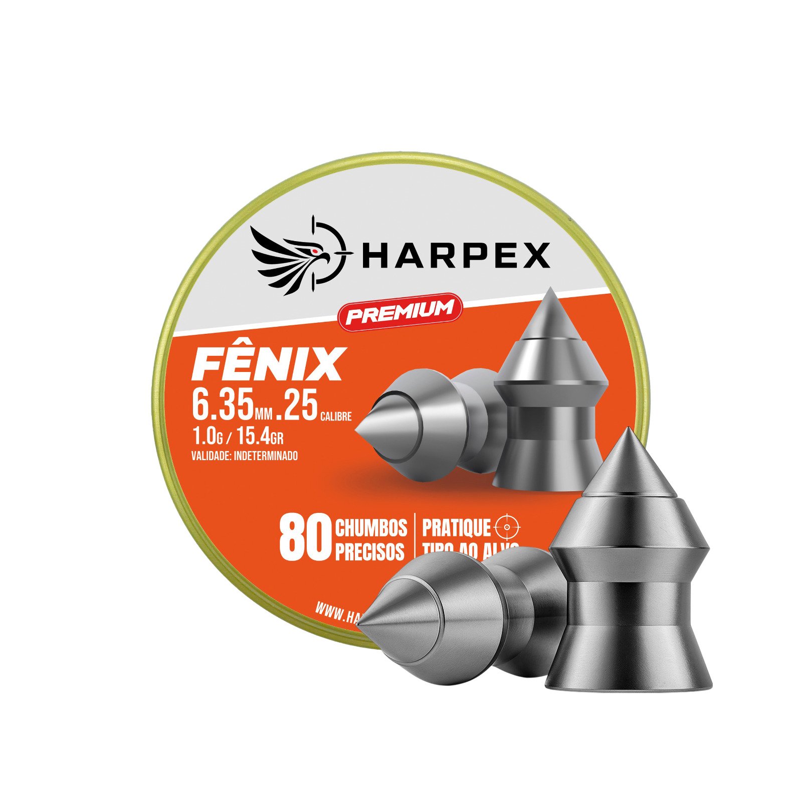 6,35mm | Fênix Premium – Harpex 6,35mm (.25) – 80 ou 160 Unidades